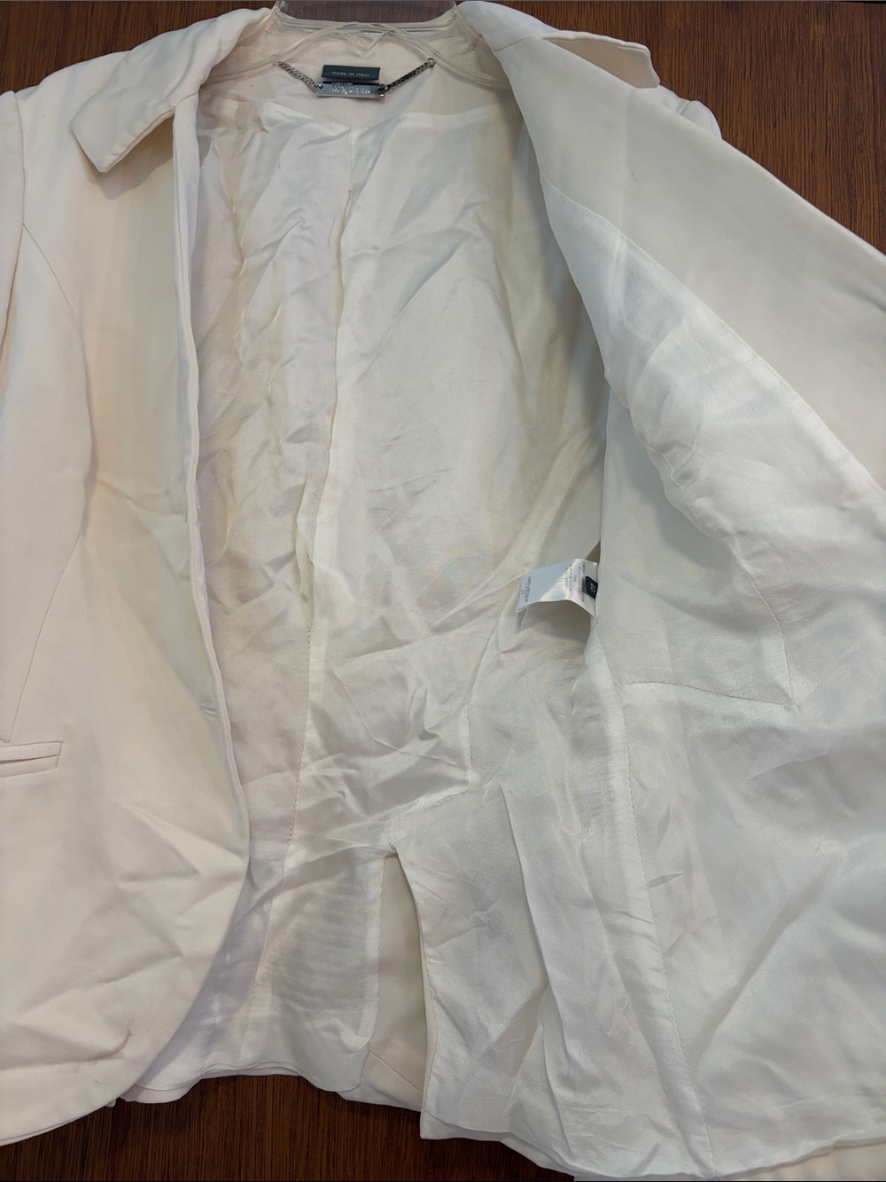 Alexander McQueen Ivory Cream Tailored Blazer Jacket Made in Italy Sz 40 - Picture 8 of 16